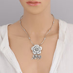 Metalic Lotus Necklace